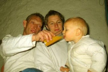 Gallery: NewYearsEve 2004 life partyfamilia 20041231 Finca Argayall (La Gomera)