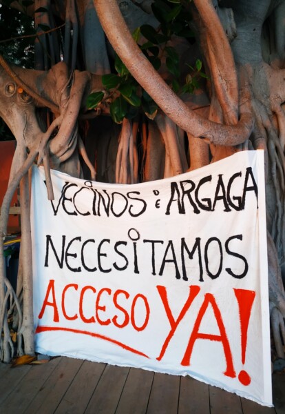 Ein Jahr nach dem Erdrutsch BANNER Finca Argayall (La Gomera)